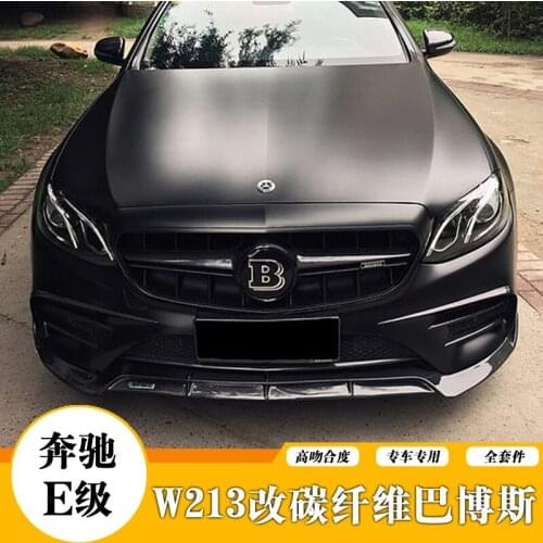 Applicable to New Benzs E-class E200 E300l W213 Modified Carbon Fiber E63 Babos Front Shovel Rear Lip