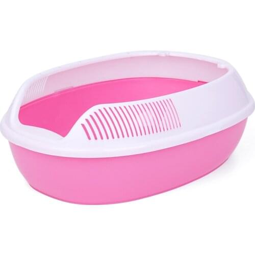 Semi-enclosed cat toilet sand basin deodorizing cat poop basin cat supplies super extra large cat litter box