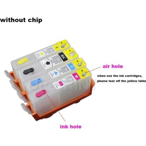 UP Empty Refill ink Cartridge for 6000 600A 6500 7000 7500A for deskjet 3525 4615 4625 5525 6525 compatible for hp655 670 934