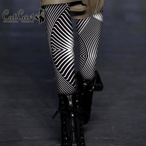 RUIN Womens Tights Womens Pantyhose Black pantyhose Geometric Printed Girls tights