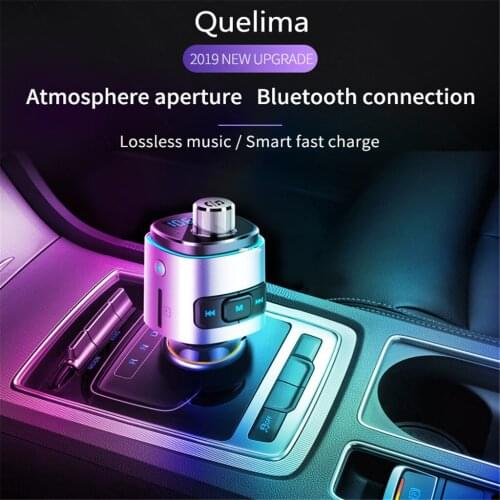 Universal FM Transmitter Aux Modulator Bluetooth Handfree Car Kit Car Audio MP3 Player & QC3.0 Quick Charge Dual USB Car Charger