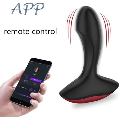Prostate Massager Vibrating APP Control Anal Plug Vibrator Sex Toys For Man Masturbator Silicone Big Butt Plugs Gay Sex Products