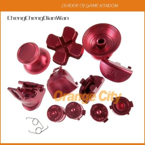 1set full set jds040 jdm040 Aluminum L1 R1 L2 R2 Button bullet buttons metal cap d-pad button+ spring for PS4 jds-040 jdm-040