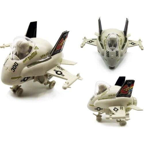 1pcs Q Version 4D Plastic Assemble Airplane Fighter F18 9cm Cute Small Helicopter Toy For Children