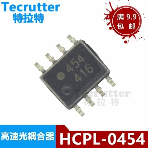 10pcs/lot HCPL-0454 Optical Coupler 0454 Optical Coupler Intelligent Power Module (IPM) Interface High-Speed Optical Coupler So