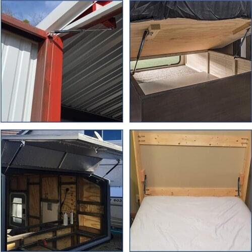 14.96inch/380mm Force 240Lbs/1068N Pickup Truck Cap Tool Box Utility Box Lid Topper Camper Shell Gas Struts Lift Support Dampers