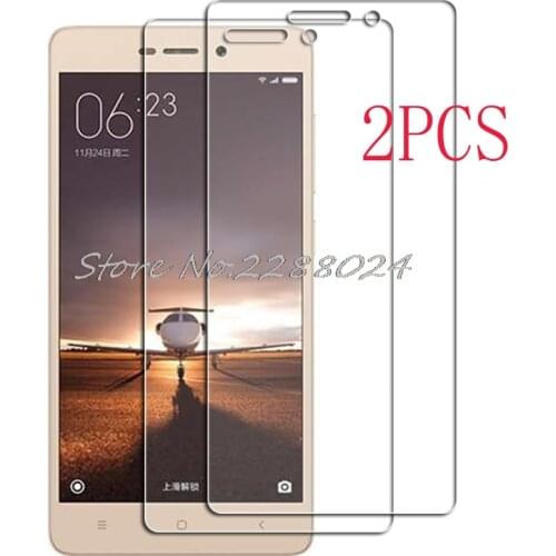 2PCS FOR Xiaomi Redmi 3 Pro 3S (3X) 4A Prime High HD Tempered Glass Protective On Redmi3 3PRO Screen Protector Film Cover