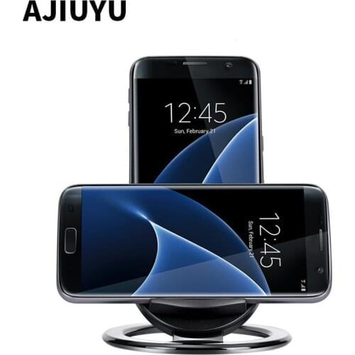 AJIUYU Wireless charger For Samsung Galaxy S6 S6 edge + S 6 Wireless Charger Note 5 7 Note5 Smart Stand mini Mobile phone ouick