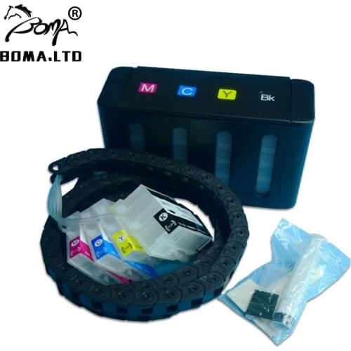 BOMA.LTD 1 Set For HP711 CISS Hose Chain System For HP 711 Bulk Ink Cartridge Designjet T120 T520 T125 T530 T525 Printers