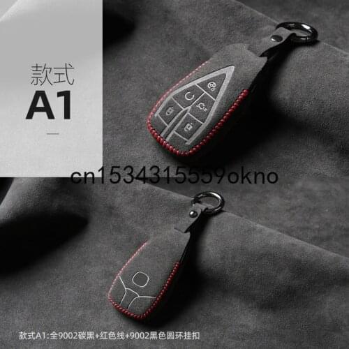 Key Bag For Changan CS75 UNIT CS55 CS35 CS85 EADO Key Case Cover Ring Alcantara Accessories