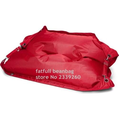 Cover only No Filler- Movable beanbag furniture sofa seat, Outdoor buggle up red bean bag chair, Portable furniture