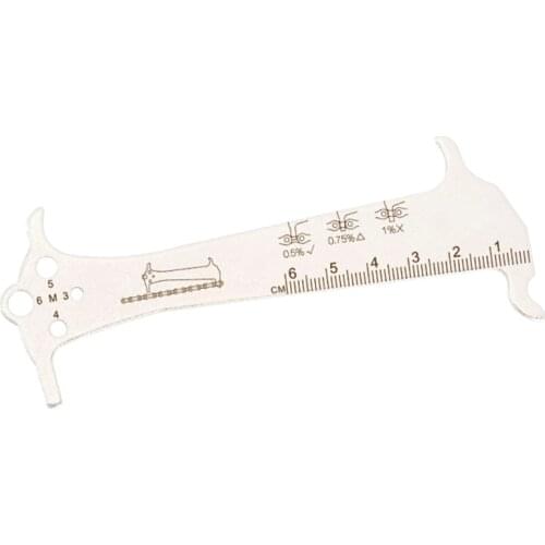 MTB Bike Chain Wear Indicator Measurement Checker Bike Ruler Bicycle Chain Gauge Dustproof Cycling Parts