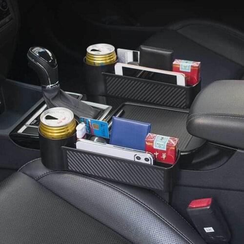 Car Seat Crevice Storage Box Seat Gap Slit Pocket Catcher Organizer Universal Car Seat Organizer Card Phone Holder Pocket
