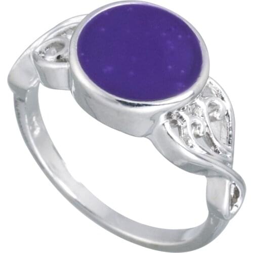 Vintage Retro Change Mood Ring Round Emotion Feeling Changeable Ring Temperature Control Color Rings For Women Female Mujer Anel