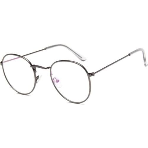 Fashion Classic Round Full Frame Optical Eyeglasses Men Women Lightweight Plain Glasses Clear Eyewear Frames