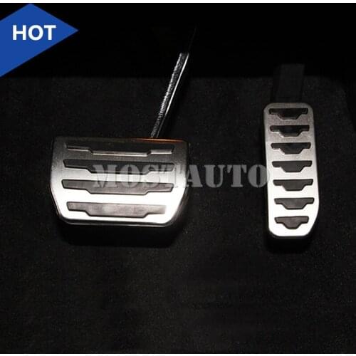 For Jaguar XF X260 AT Foot Pedal Gas Fuel Brake Pedal Cover 2016-2018 2pcs Car Accessories Interior Car Decor Car Trim