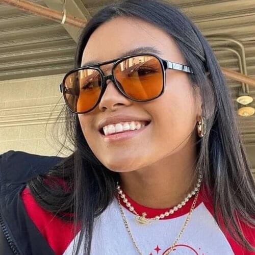 2021 Pilot Yellow Sunglasses Women/Men Brand Designer Luxury Sun Glasses Women Vintage Outdoor Driving Unisex Shades Glasses