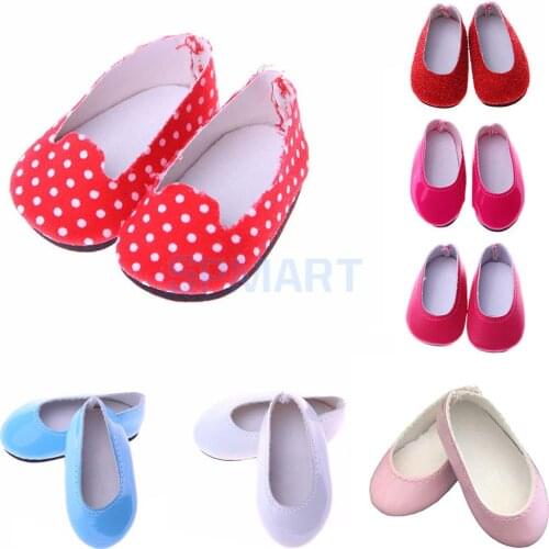 Fashion Dolls Slip-on Pumps Shoes for 14 inch Wellie Wishers Doll Accessories