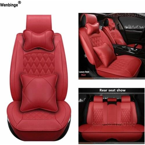 Universal PU Leather car seat covers For Benz A B C D E S series Vito Viano Sprinter Maybach CLA CLK auto accessories styling 3D