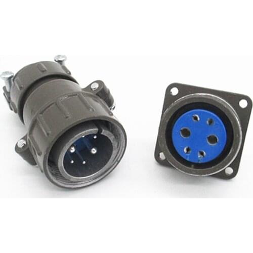 Air protection welder six core aviation plug socket two protection wire feeding machine six core control wire connector