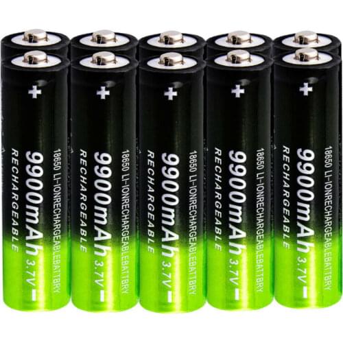 1/20pcs 9900mAh 18650 Li-ion Bateria 3.7V Rechargeable Battery for LED Torch Flashlights Batteries bateria 18650 akumulator