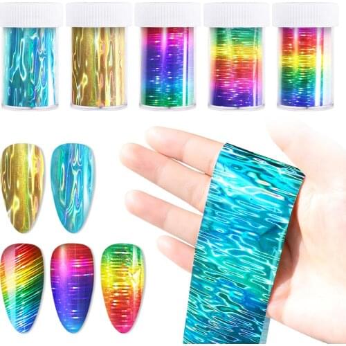 4*100cm Nail Foil Stickers Symphony Design Gilding Pattern Transfer Decal Slider Paper Nail Art Decorations