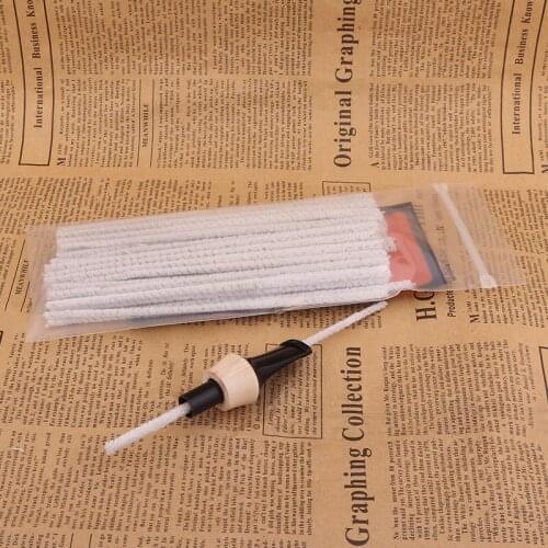 50 Pcs Tobacco Pipe Cleaner Smoking Pipe Cleaning Rods With Nylon Sliver Swab Brush To Clean Burning Traces Of Pipe Accessories