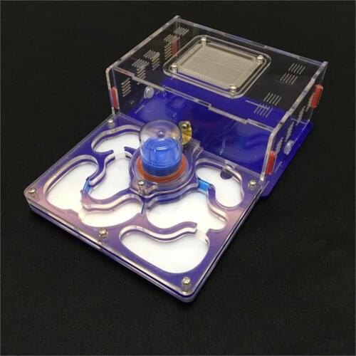 L size plane design 9color available ant farm acrylic moisture with feeding area, insect ant villa pet advanced mania farm ants