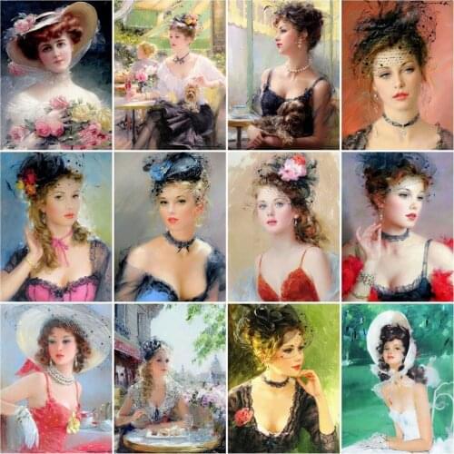 Diamond Painting Beauty Diamond Embroidery Sale Full Square Rhinestone Picture 5d Diamond Mosaic Painting With Diamonds