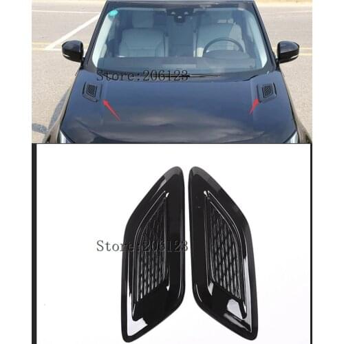Car Accessory For Land Rover Discovery Sport LR4 For Range Rover Evoque Vogue Hood Air Vent Outlet Wing Trim Stickers 2pcs
