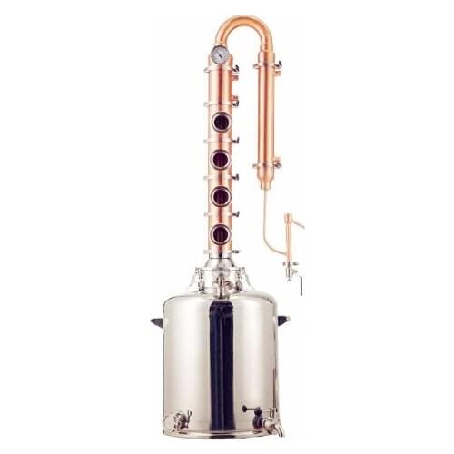 Free Shipping 50L 4" 102mm Whole Copper Home Distiller, Copper Distillation