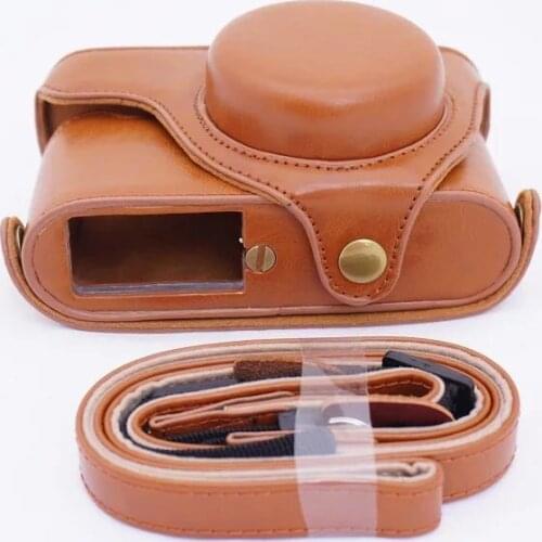 NEW Camera PU Leather case bag cover for Leica XE X2 X1 Camera with shoulder strap in Black/Brown/Coffee