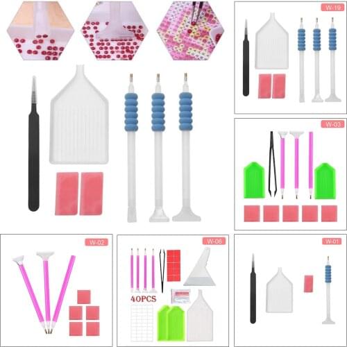 DIY Diamond Painting Tools and Accessories Kits Roller Pen Clay Tray Stylo Diamond Embroidery Kit Diamond Art Kit