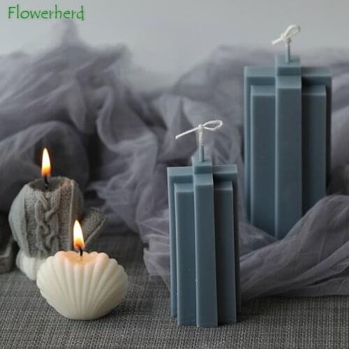 Building Block Candle Mold Shell Handmade DIY Acrylic Mold Candle Making Supplies Resin Molds Candle Wax Molds Beeswax Mold