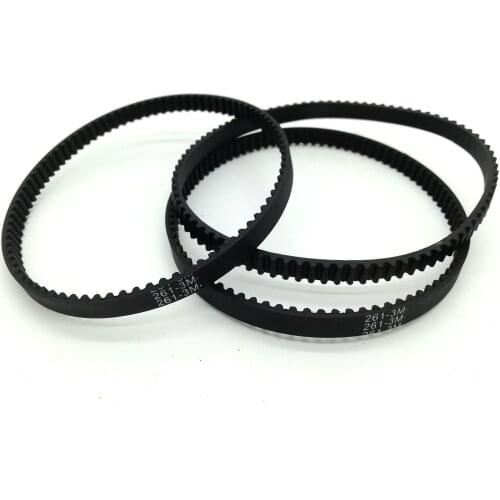 HTD3M Closed-loop Timing Belt 261mm length, 87 teeth, 6mm width Endless Belt