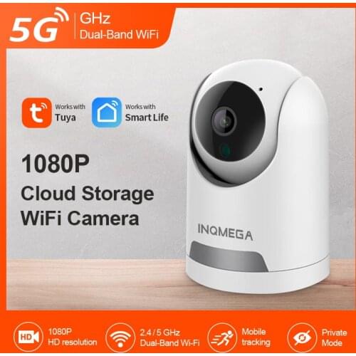 INQMEGA 5G Tuya Smart Wifi Camera Home Security ip Camera Wireless Cam with Privacy Mode for Child Support Google Home Alexa