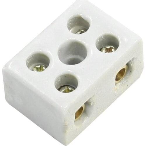 Hot 2 Pcs 2W5H High Temperature Porcelain Terminal Block 30A 110-600V