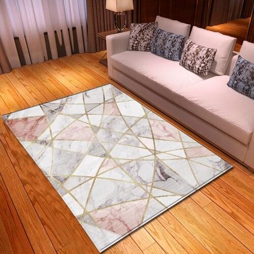 Euramerica Style Parlor Area Rug Kids Baby Play Mat Soft Flannel Balcony Dining Room Bedside Rug Feather Living Room Carpet