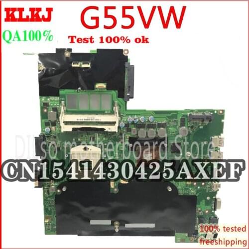 KLKJ G55VW For ASUS G55VW G55V Motherboard With N13E-GE-A2 GT660M GPU G55VW Mainboard 60-NB7MB1000-F02 4 Slots Test Motherboard