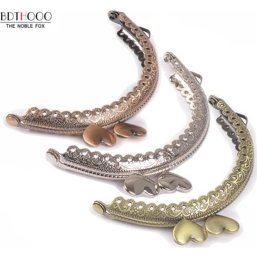 8.5cm Metal Purse Frame Making Kiss Clasp Lock for Clutch Bag Accessories 5 Colors DIY Coin Purse Frame