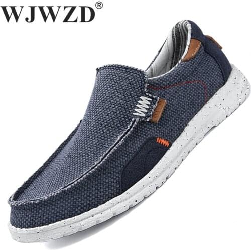 Fashion Men Casual Canvas Shoes Luxury Brand Mens Loafers Lightweight Flat Shoes Mens Breathable Walking Shoes Chaussure Homme