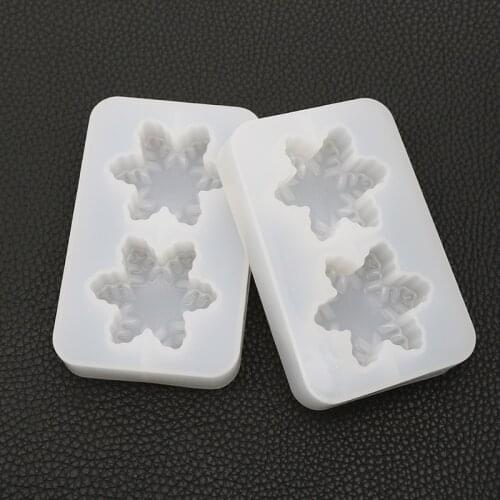 NOT AS LONG diy crystal epoxy mold 2 with snowflake mirror resin mold plaster pendant creative handmade jewelry gift