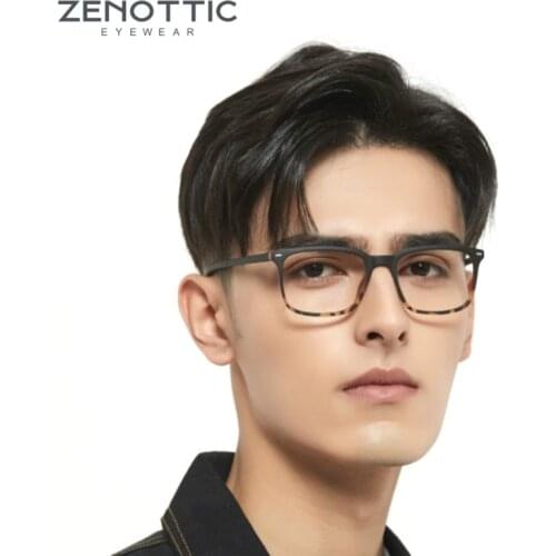 ZENOTTIC Anti Blue Light Reading Glasses Men Computer Gaming Glasses Frame Women Fashion Blue Light Blocking Presbyopia Eyewear
