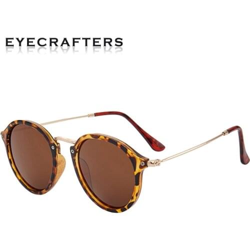 2020 Vision Fashion TR+Stainless Steel Lightweight Driving Yellow Glasses Men Women Vintage Retro Fleck Round Sunglasses