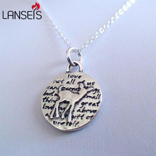 20pcs Inspirational Deer Charm Necklace15mm