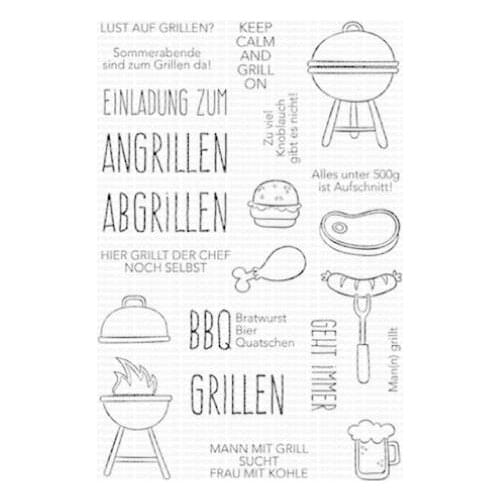 German Words Transparent Clear Silicone Stamp/Seal for DIY scrapbooking/photo album Decorative clear stamp ST0312