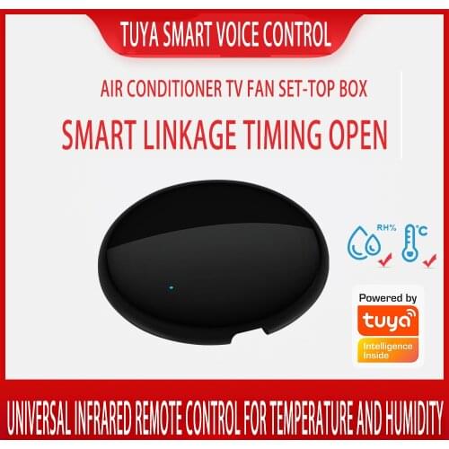 Tuya WiFi universal infrared remote control temperature and humidity mini smart voice controller USB interface remote control