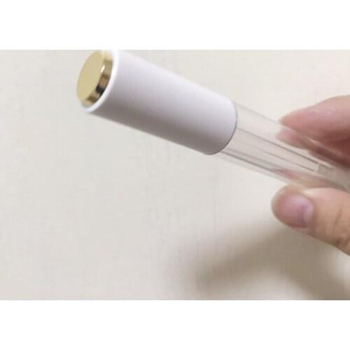 15/25/50pcs 4ml Empty Clear Lip Gloss Wand Tube White Gold Cap Lid Liquid Lipstick Lip Balm Container Cosmetic Lip Glaze Bottle