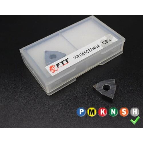 2PCS WNGA080404 WNMA080404 WNMG080404 CBN HRC>=50 External Turning Tools Carbide insert High quality Lathe cutter Tool