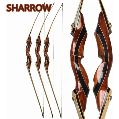 1Pc 62" 25-55lbs Archery Takedown Recurve Bow Longbow Right Hand American Hunting Bow For Outdoor Hunting Shooting Accessories